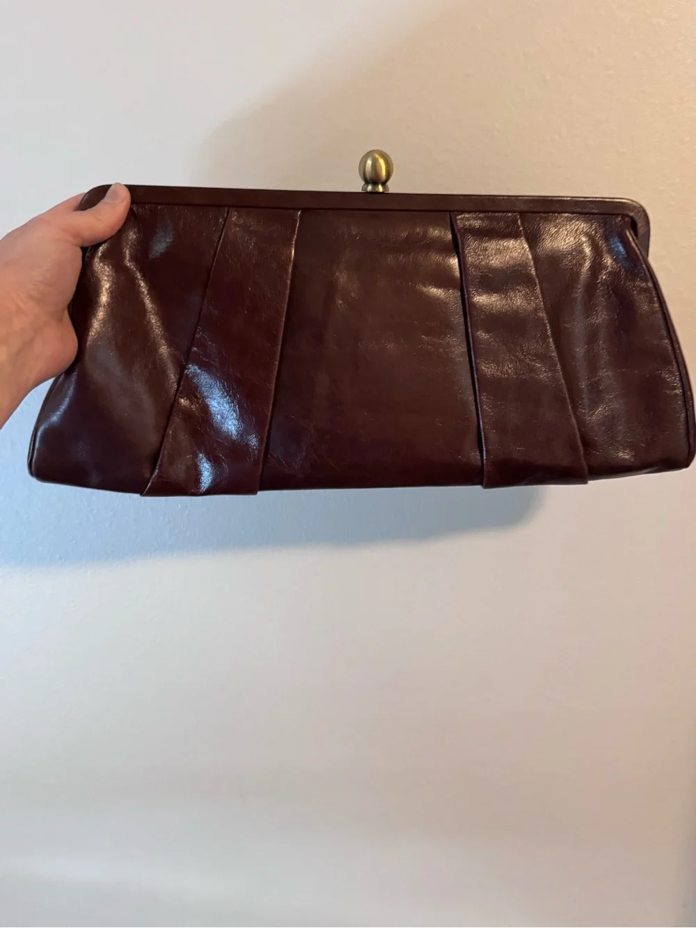 Hobo International Pleated Kisslock Shoulder Bag